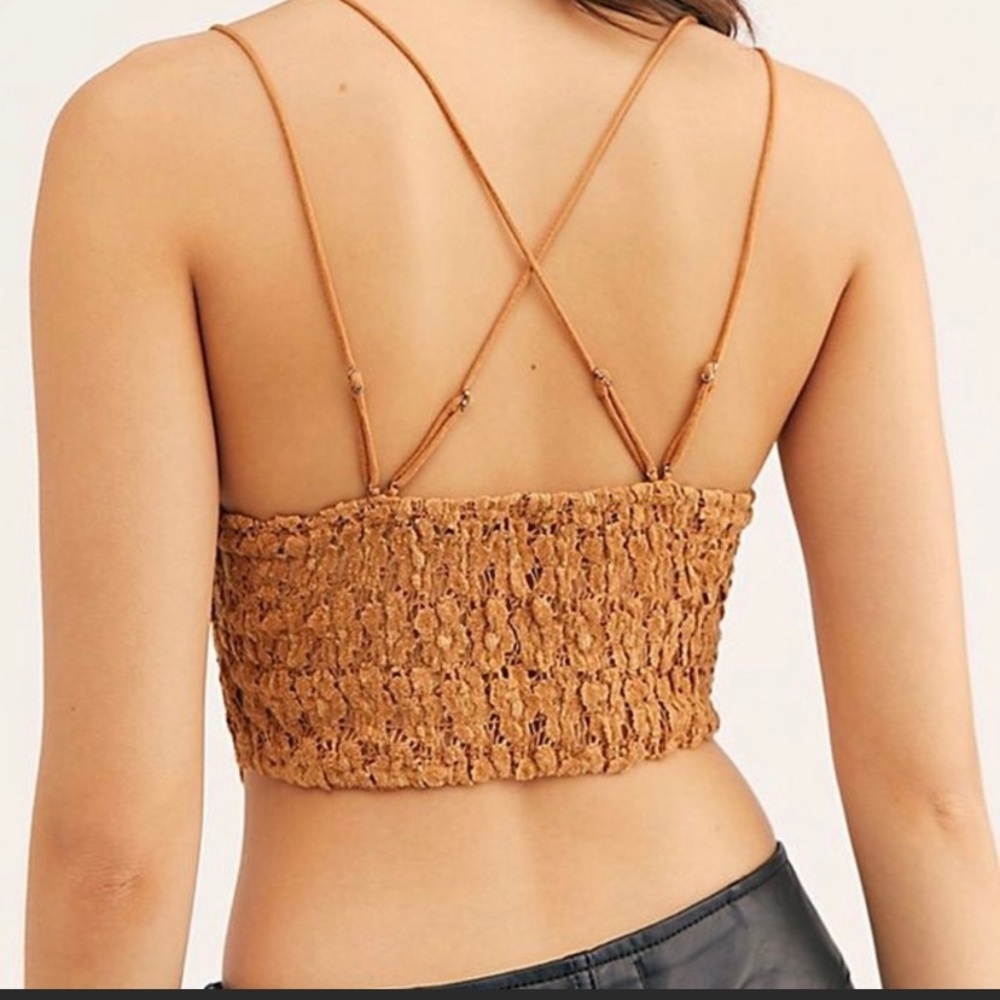 FREE PEOPLE INTIMATELY BRONZE CELINE BRALETTE - Picture 2 of 13